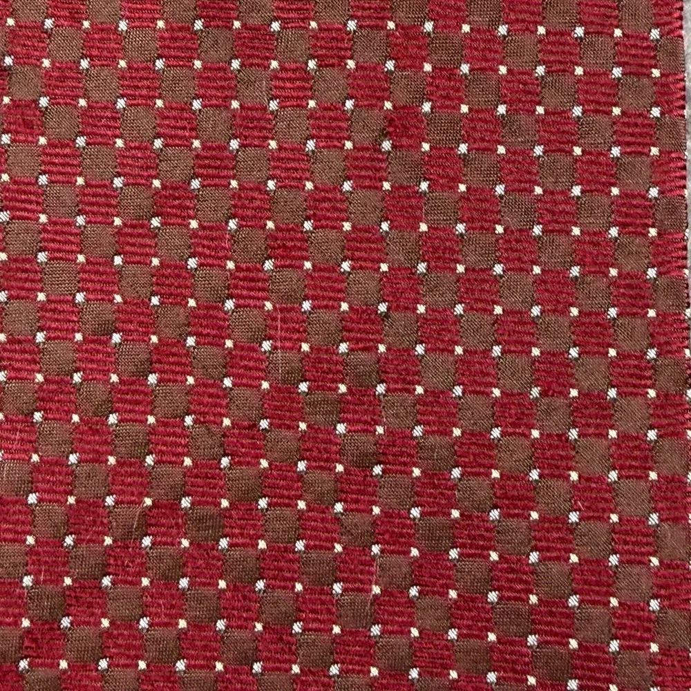 Jos. A. Bank Corporate Collection Silk Tie Red Brown Geometric USA  58X3.75
